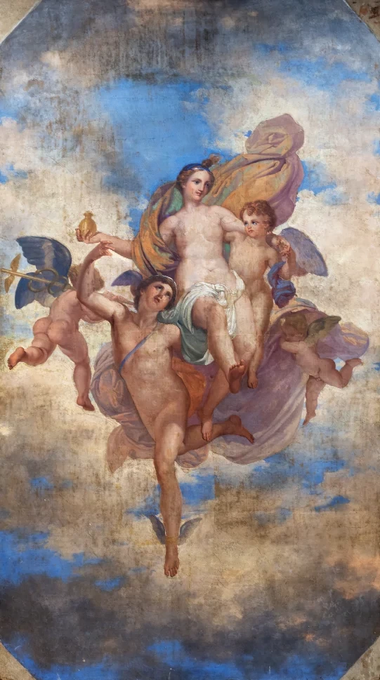 Mercurio trasporta Psiche sull’Olimpo